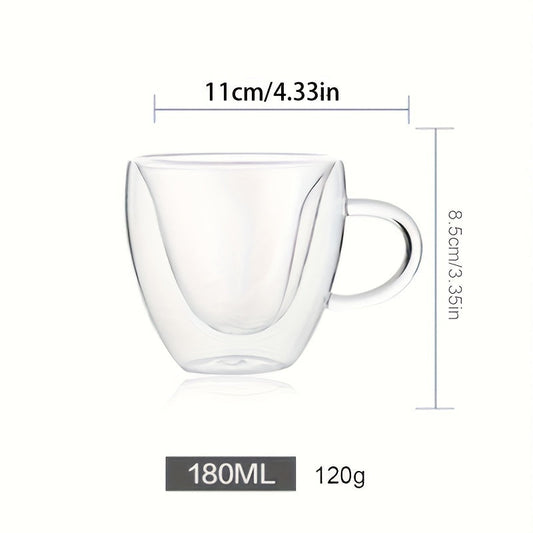 Heart Ritual Insulated Glass Mug | Double-Walled Love