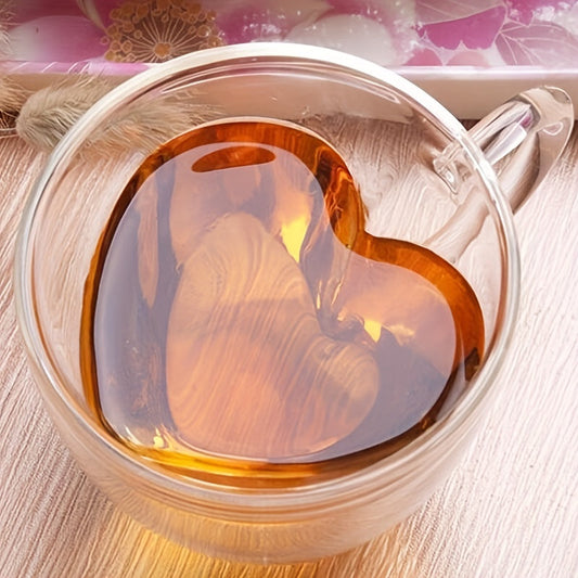 Heart Ritual Insulated Glass Mug | Double-Walled Love