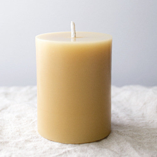Classic Beeswax Pillar | 10cm Boutique Column