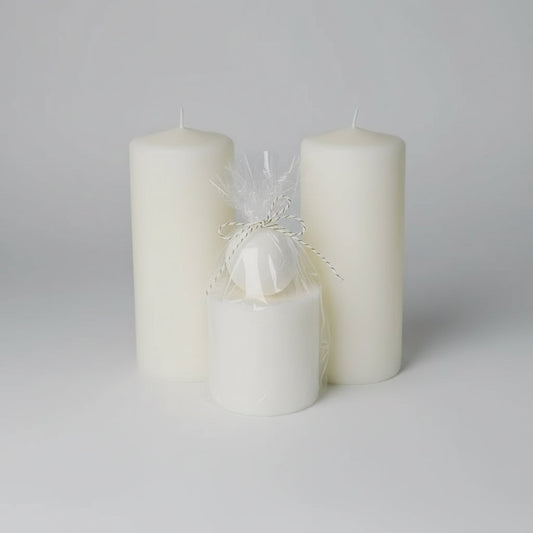 Beeswax Pillar Collection | 3-Piece Ritual Set